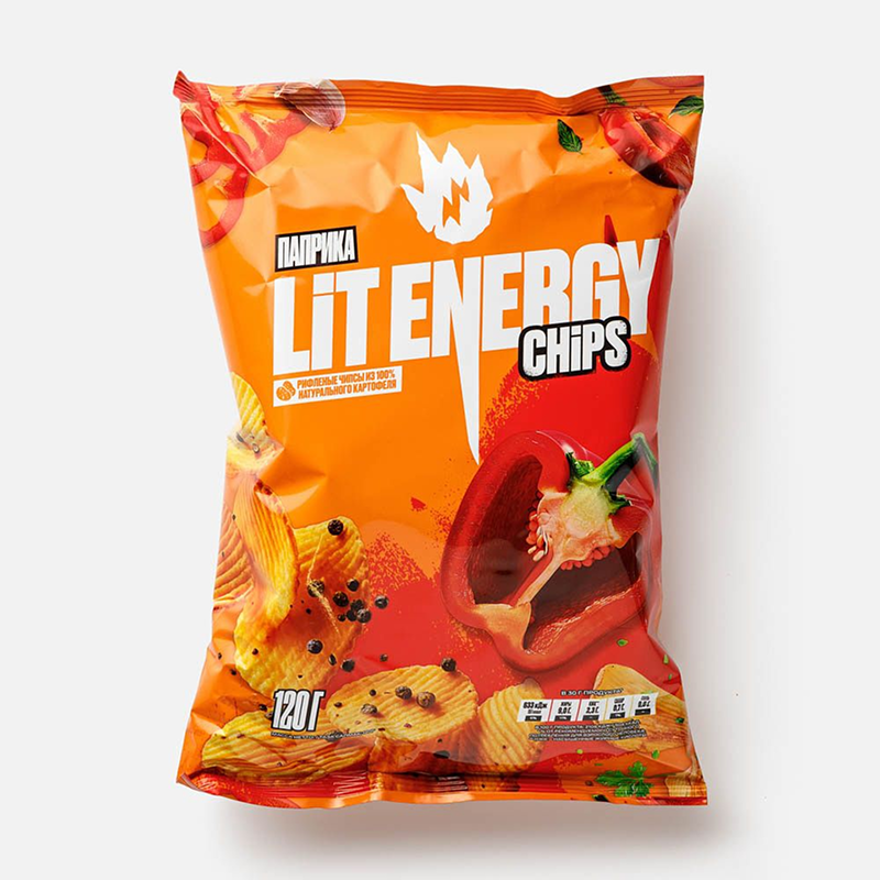 Чипсы от бренда Lit Energy